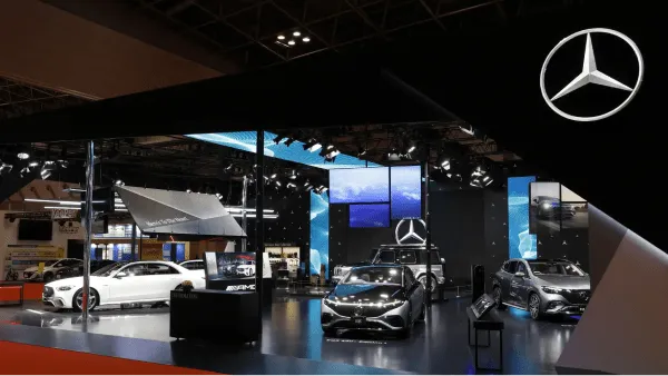JAPAN MOBILITY SHOW 2023 のメルセデス・ベンツ日本ブースの画像