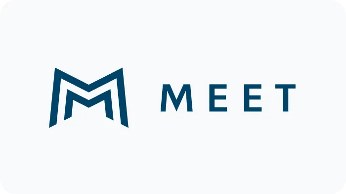MEETのロゴの画像